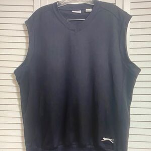 Slazenger Black V-Neck Top with Logo